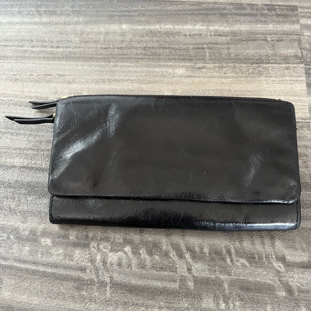 HOBO black wallet EUC